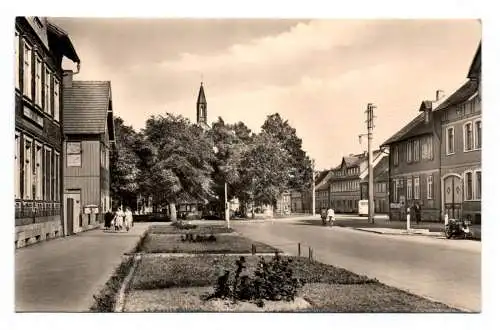 Ak Hasselfelde Harz Am Markt 1966