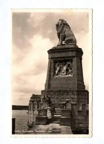 Ak Lindau Bodensee Bayrischer Löwe 1941 Feldpost Postreisecheck