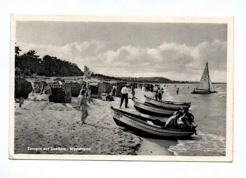 Ak Zempin auf Usedom Weststrand DDR