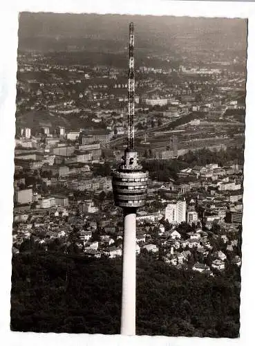Ak Stuttgart Fernsehturm Erlebt die Wilhelma 1960