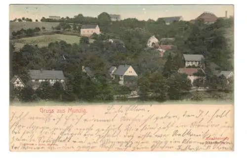 Kolorierte Litho Ak Gruss aus Munzig 1902 Klipphausen (A4042