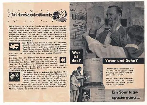 Frösi Beilage für alle Vatis & Muttis 1959 DDR ! (D)