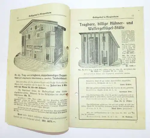 Preisliste Geflügel Hof Mergentheim 1920 Ställe Mühle Geflügelzucht Zubehör