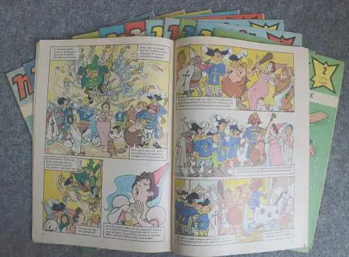 Mosaik Kinder Zeitschrift 1 Jahrgang Abrafaxe Abostempel 1979 DDR Comic