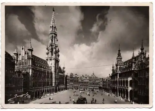 Foto Ak Bruxelles Grand Place Brussel Groote Markt