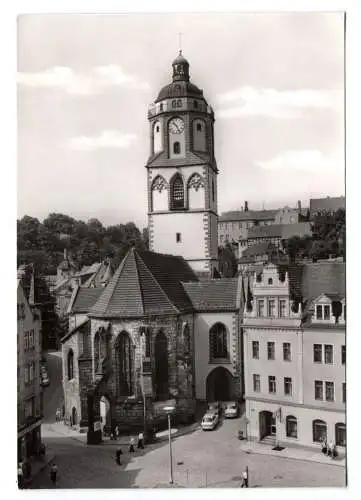 Foto Ak Meissen Markt und Frauenkirche 1984