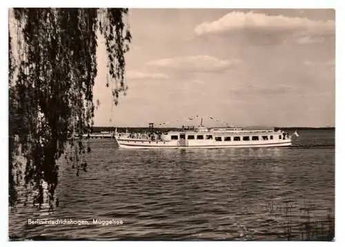 Foto Ak Berlin Friedrichshagen Müggelsee 1966 Schiff