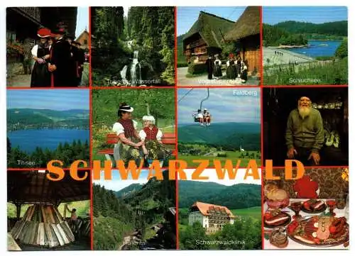 Ak Schwarzwald Titisee Triberger Wasserfall Feldberg Schluchsee