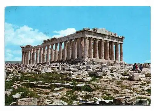 Foto Ak Athen Parthenon Tempel Denkmal Griechenland