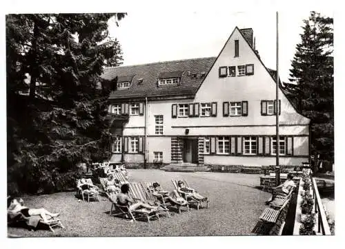 Foto Ak Grünhain im Erzgebirge Genesungsheim Elterleiner Straße 1977