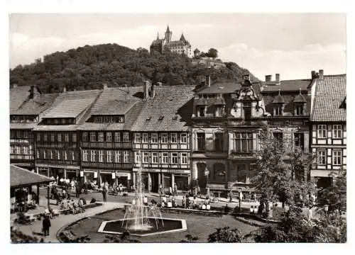 Foto Ak Wernigerode Harz Blick auf den Nicolaiplatz 1980
