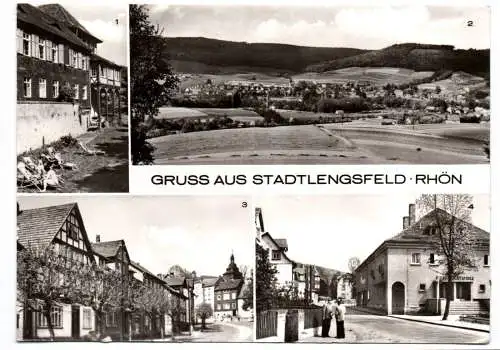Ak Gruss aus Stadtlengsfeld Rhön FDGB Diätheim Marktstraße 1978 Bad Salzungen