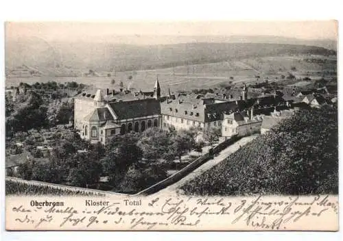 Litho Ak Oberbronn Kloster Total 1904