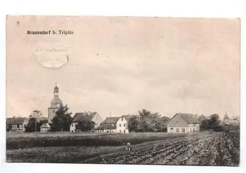 Ak Braunsdorf bei Triptis 1914