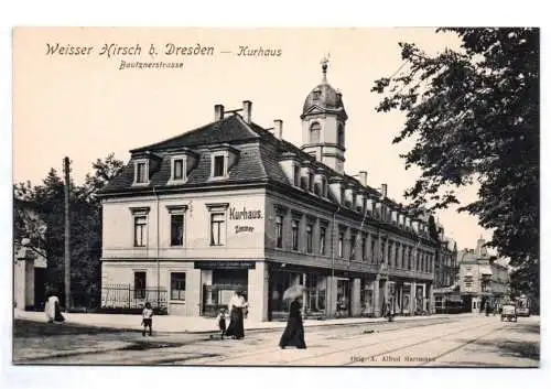 Ak Dresden Weißer Hirsch Kurhaus Bautznerstrasse