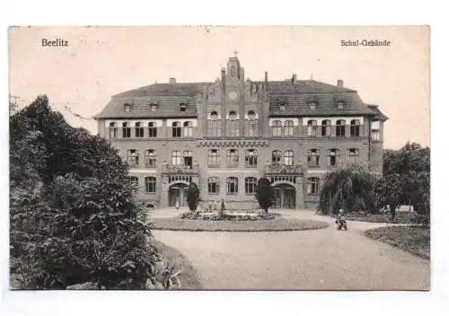 Ak Beelitz Mark Schul Gebäude 1913