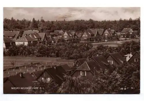 Echtfoto Niesky OL Neuoedernitz um 1930