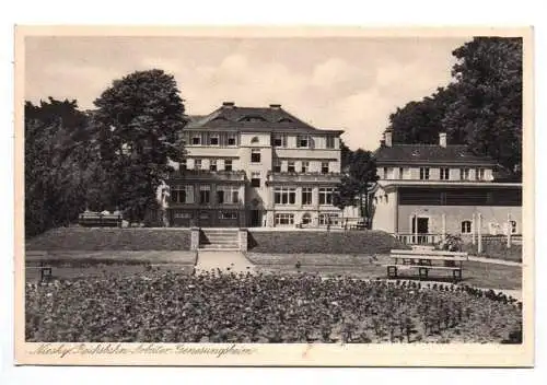 Ak Niesky OL Reichsbahn Arbeiter Genesungsheim Gartenansicht