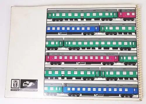 Broschüre Waggonbau Bautzen 1971 Vereinigter Schienenfahrzeugbau DDR Eisenbahn