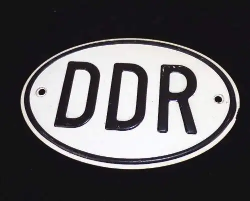 Altes DDR Blechschild Nationalität Auto Schild PKW Oldtimer Länderkennung