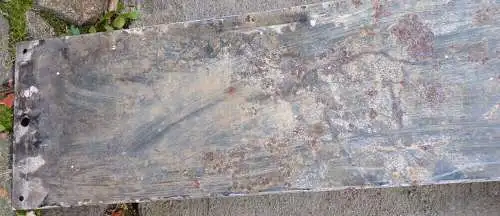 Altes Emailschild Ostfriedhof 