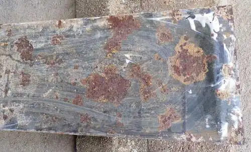 Altes Emailschild Ostfriedhof 