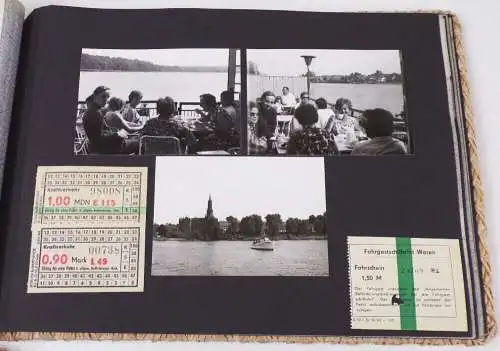 Fotoalbum DDR Waren Müritz Urlaub 1969 Fotos Papiere