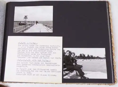 Fotoalbum DDR Waren Müritz Urlaub 1969 Fotos Papiere