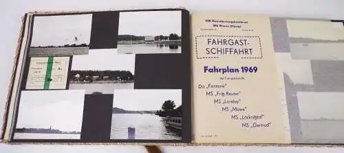 Fotoalbum DDR Waren Müritz Urlaub 1969 Fotos Papiere