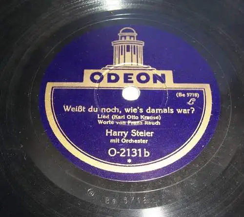 Harry Steier mit Orchester Schellackplatte Hab Mitleid mit mir / Weißt du noch .