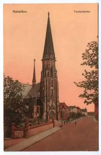 Ak Hainichen Trinitatiskirche 1923