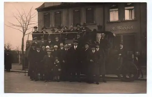 Foto Ak Kemnitz Eigen Mirisch Reisegruppe 1927 Auto Bus