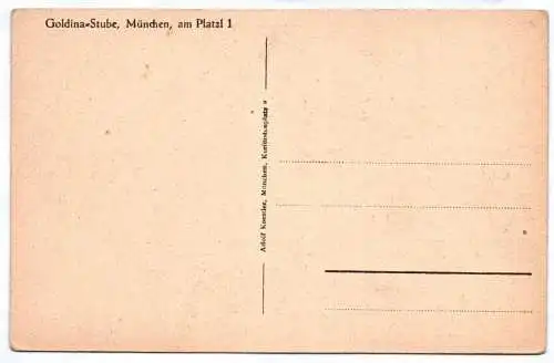 Ak München Blauer Salon Goldina Stube um 1920