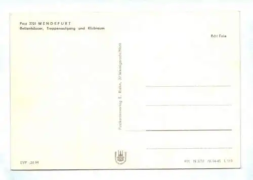 DDR Ak Harztourist Almsfeld Wendefurt Bettenhäuser 1972