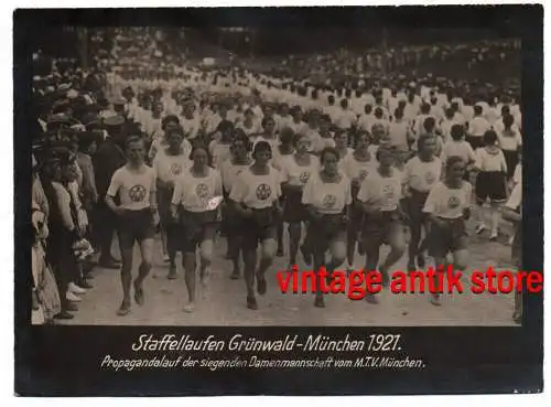 Foto Staffellaufen Grünwald München 1921 Propagandalauf MTV Sport Fotografie