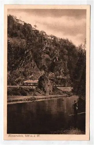 Ak Kunnerstein Erzgebirge Dampflok 1910er 