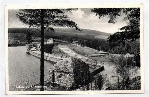 Ak Talsperre Klingenberg Sachsen 1940