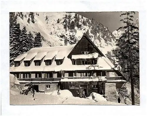 Ak Die Bergbaude Kapitän Moravka in der Hohen Tatra CSSR Echtfoto