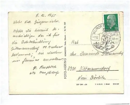 Ak Pfaffenstein Sächsische Schweiz DDR 1965