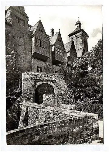 Ak Kreis Pößneck Thüringen Burg Ranis Museum HO Gaststätte Vorburg DDR Echt Foto