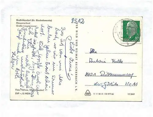 Ak Foto Großröhrsdorf Kreis Bischofswerda Masseneibad Große Liegewiese DDR