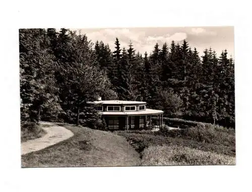 Ak FDGB Volksheilbad Radiumbad Brambach stärkstes Radiumbad der Welt HO Wald Caf