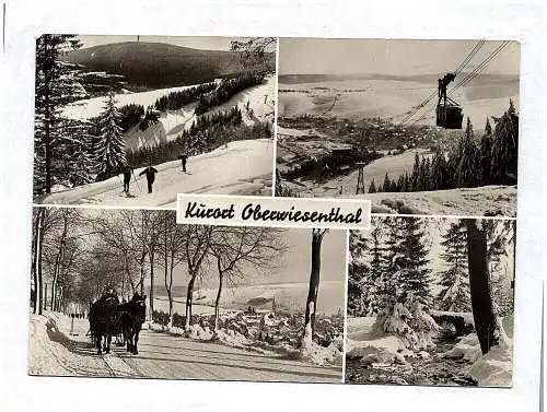 Ak Kurort Oberwiesenthal DDR Echtfoto Winter