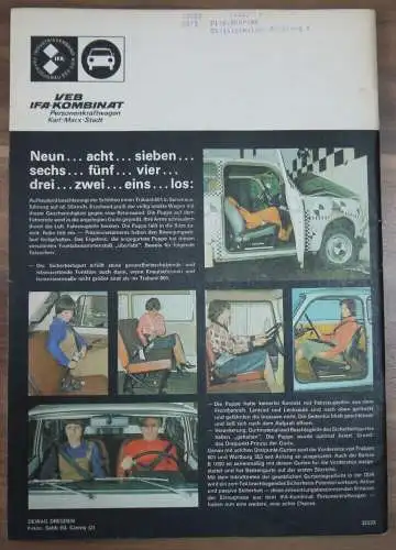 Heft DDR Luftreinigung und Kraftfahrzeuge KFT Zeitschrift Januar 1980 Zum Vollhe