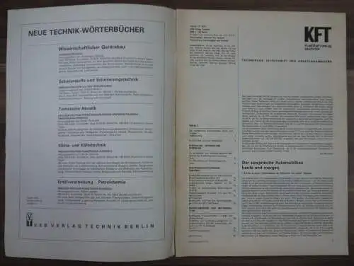 DDR Kooperations Imnibus Avua Ikarus 553 Heft KFT Januar 1978 Technik im Motorra