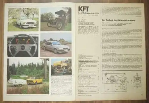 IFA Auto Drehkrane KFT Heft DDR Mai 1984 Neues vom Skoda Vorstellung Camptourist