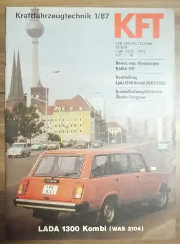 KFT Neues von Kleinwagen Kama 1111 Januar 1987 DDR Beurteilung Lada 1300