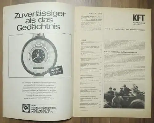 KFT April 1970 Aus der sowjetischen Kraftfahrzeugindustrie Skoda S100 DDR