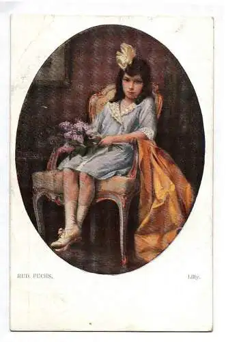 Ak Künstlerkarte Rud Fuchs Lilly Postkarte