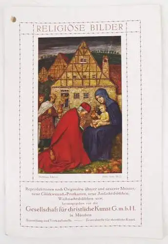 Katalog Religiöse Bilder Hausaltar Gesellschaft christliche Kunst München 1910 2